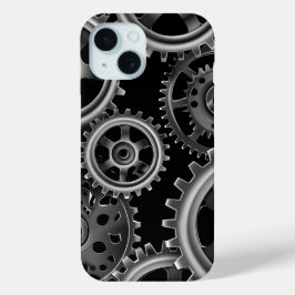 Zilveren Gear Matrix Phonehoesje iPhone 15 Case