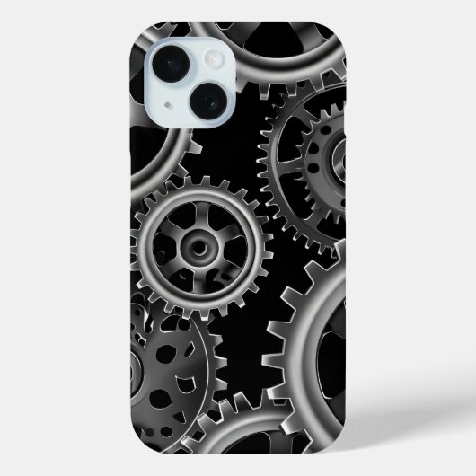Zilveren Gear Matrix Phonehoesje Case-Mate iPhone Case (Achterkant)