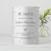 Zilveren gelofte vernieuwing 60ste huwelijksverjaa kaart (Staand voorkant)