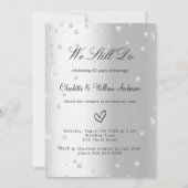 Zilveren gelofte vernieuwing 60ste huwelijksverjaa kaart (Voorkant)