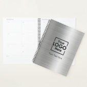 Zilveren gepersonaliseerde zakelijke Logo tekst Co Planner (Display)