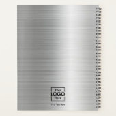 Zilveren gepersonaliseerde zakelijke Logo tekst Co Planner (Achterkant)