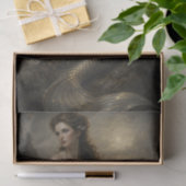 Zilveren Getijden Zeemeermin Decoupage Tissuepapier (Geschenk)