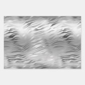 Zilveren Glam en Dierenprint Inpakpapier Vel (Voorkant 2)
