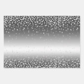 Zilveren Glam en Dierenprint Inpakpapier Vel (Voorkant)