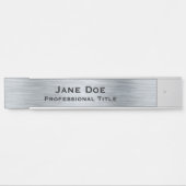 Zilveren Glam Long Professioneel Deur Bord Deurbordje (Voorkant)