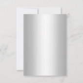 Zilveren  Glamor Wedding sparen de Datum Save The Date (Achterkant)