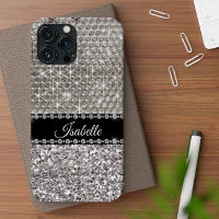 Zilveren Glans Glamour Bling Persoonlijke Metaal