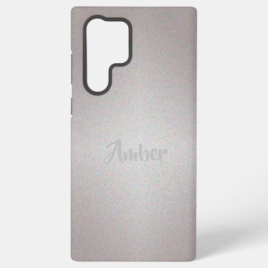 Zilveren glans samsung galaxy hoesje (Achterkant)