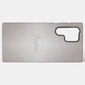 Zilveren glans samsung galaxy hoesje (Achterkant horizontaal)