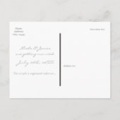 Zilveren glanzende elegante bruiloft Save Date Bri Aankondigingskaart (Achterkant)