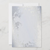 Zilveren Glimmer Uitnodiging (Achterkant)