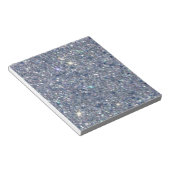 zilveren glinsterende textuur notitieblok (Schuin)