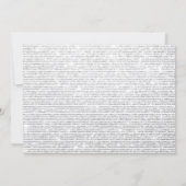 Zilveren Glitter 2024 Oudejaarsfeest Kaart (Achterkant)