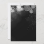 Zilveren Glitter 60ste Verjaardag Uitnodiging Kaar (Achterkant)