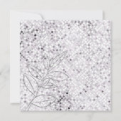 Zilveren Glitter Aqeeqah- Aqiqah- Uitnodiging (Achterkant)