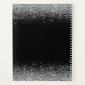 Zilveren Glitter Boss Lady CEO Monogram Planner (Achterkant)