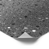 Zilveren Glitter Bruiloft Welkomstbord Poster (Hoek)