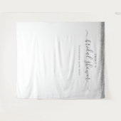 Zilveren Glitter Bruiloftsfeest Achtergrond voor F Wandkleed (Voorkant (horizontaal))