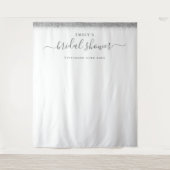 Zilveren Glitter Bruiloftsfeest Achtergrond voor F Wandkleed (Voorkant)