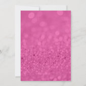 Zilveren Glitter Calligrafie Verjaardag Kaart (Achterkant)