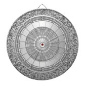 Zilveren Glitter Dartboard Dartbord (Voorkant)