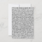 Zilveren Glitter Diamond Infinity Tafel Plaats Kaa Kaart (Achterkant)