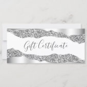 Zilveren Glitter Diamonds Glam Cadeaubon (Voorkant)