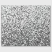 Zilveren glitter digitale print naadloos cadeaupapier (Vlak)