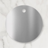 Zilveren Glitter Drip Bruiloft Bedankjes Labels (Achterkant)