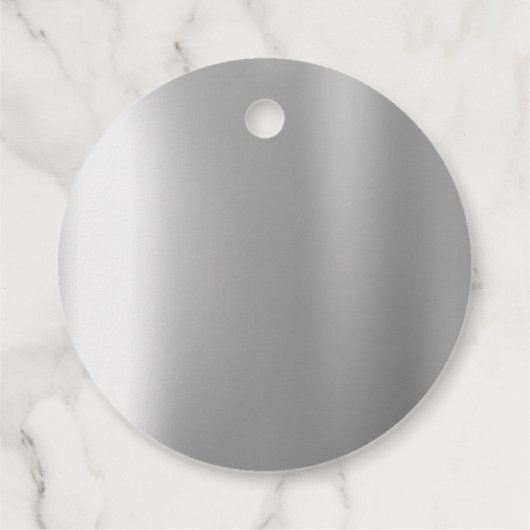 Zilveren Glitter Drip Bruiloft Bedankjes Labels (Achterkant)