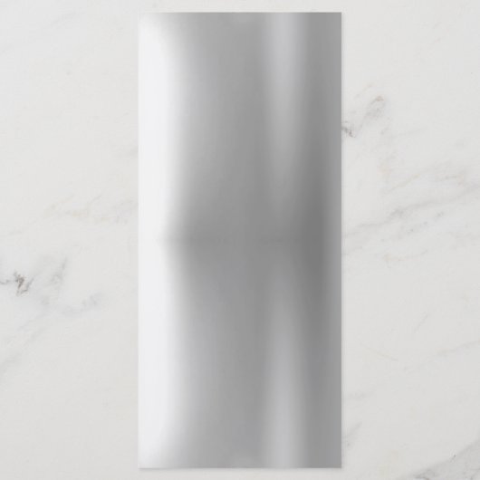 Zilveren Glitter Drip Bruiloft Receptie Menu (Achterkant)