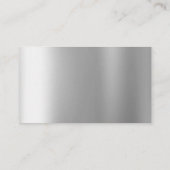 Zilveren Glitter Drip QR Code Bruiloft Details Informatiekaartje (Achterkant)