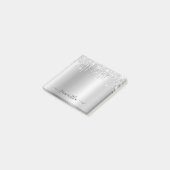 Zilveren Glitter Drips Glans Post-it® Notes (Schuin)