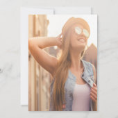 Zilveren glitter druipt je foto 75e verjaardag kaart (Achterkant)