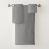 Zilveren Glitter Druppels Glans Monogram Naam Bad Handdoek (Insitu)