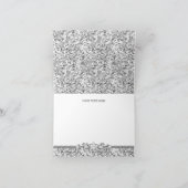 Zilveren Glitter & Edelsteen Dank Je Kaart (Binnen)