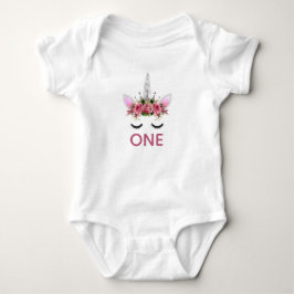 Zilveren Glitter Eenhoorn Prinses Romper