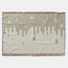 Zilveren glitter-effect en spugen deken