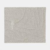 Zilveren Glitter Elegant Home Decor Bruiloft NAAM Fleece Deken (Voorkant (Horizontaal))