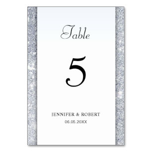 Zilveren Glitter Elegante Hand Schrift Modern Sjab Kaart