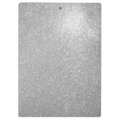 Zilveren glitter faux sparkly glimmend klembord (Achterkant)