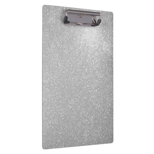 Zilveren glitter faux sparkly glimmend klembord (Rechts)