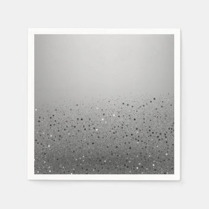 Zilveren Glitter Feestelijke Sweet 16 Verjaardagsf Servet