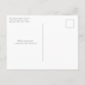 Zilveren glitter feestelijke winterfoto feestdagenkaart (Achterkant)