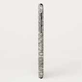 Zilveren Glitter Glam Bling Metaal Look Case-Mate iPhone Case (Achterkant/links)
