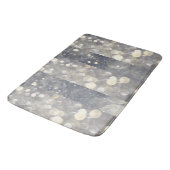 Zilveren Glitter Glamour Glam Moderne Trend Badmat (Gekanteld)