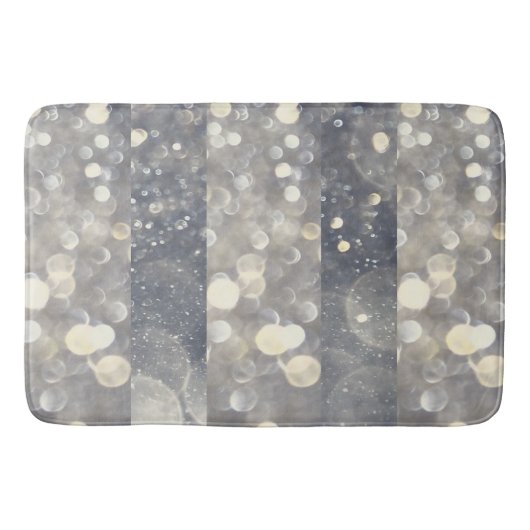 Zilveren Glitter Glamour Glam Moderne Trend Badmat (Voorkant)