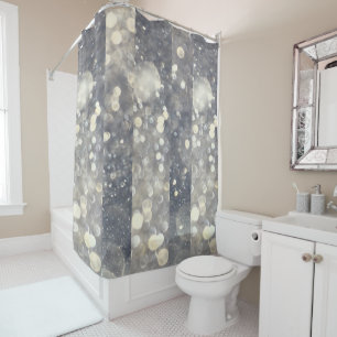 Zilveren Glitter Glamour Glam Moderne Trend Douchegordijn