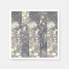 Zilveren Glitter Glamour Glam Moderne Trend Servetten